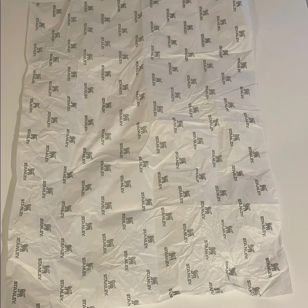 Stanley White Branded White and Gray Tissue Paper